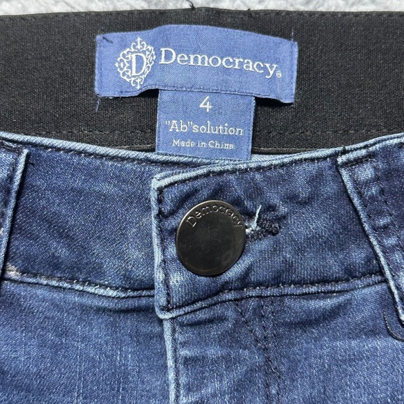 Democracy "Ab'solution" Women's Jeans Size 4 Dark Wash‎ Distressed Skinny Fit - Picture 3 of 10